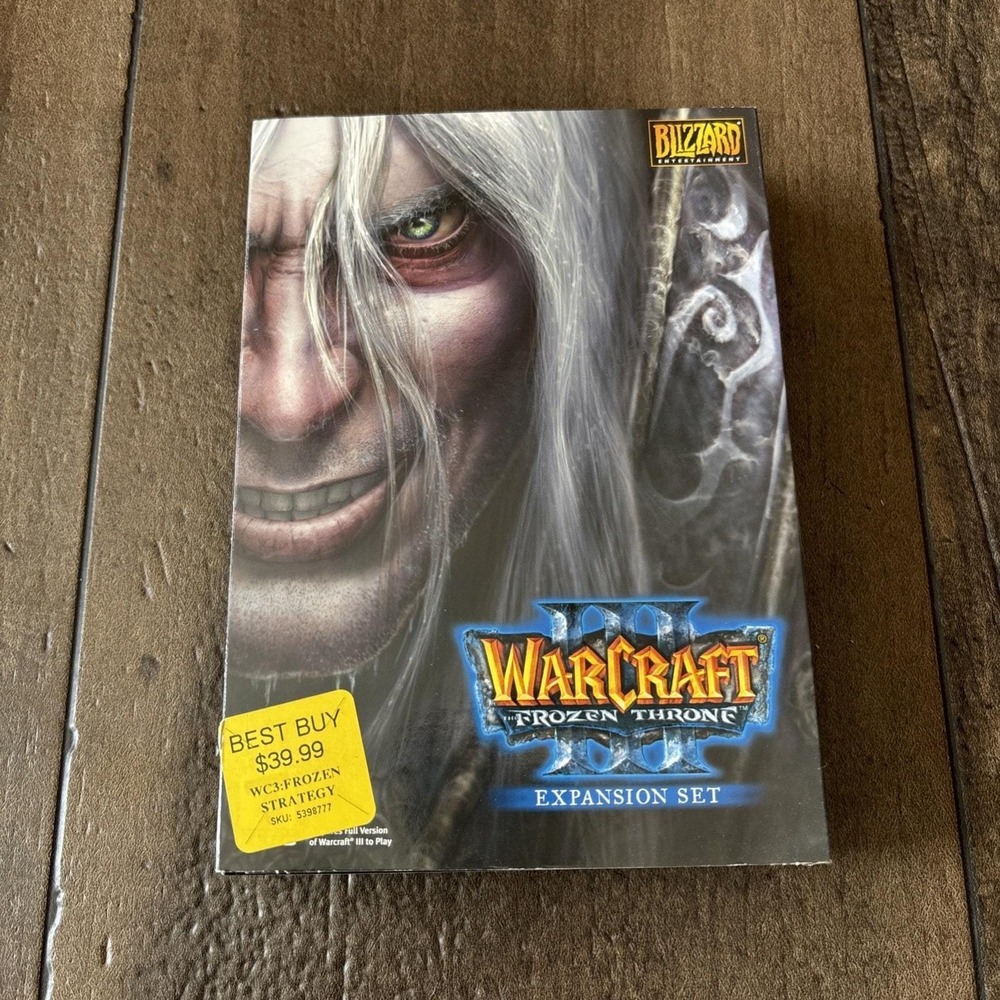 NOS Sealed Warcraft 3 Frozen Throne Expansion Set PC/Mac New Old Stock